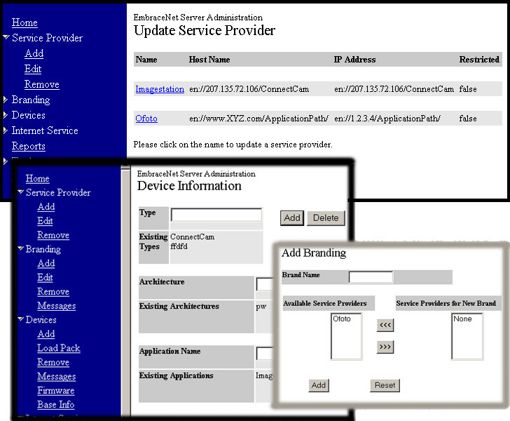 Sample Screens of the Product Before Design