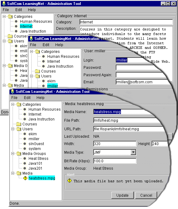 Sample of the Administration Tool